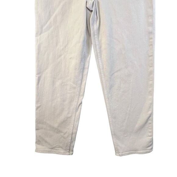 Athleta Women's Size 8 Beige neutral Flex Straight Cropped High Rise Jeans - Picture 3 of 16